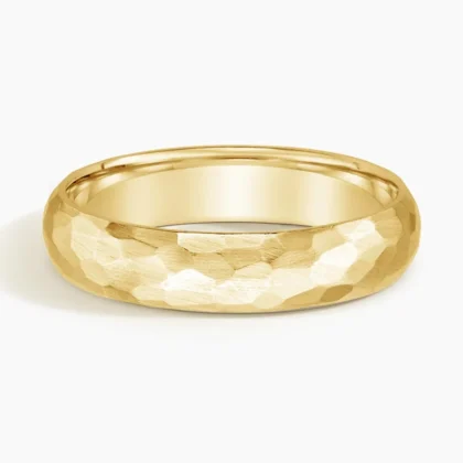 Canyon 5mm Wedding Ring in 14K Yellow Gold