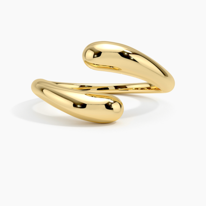 Silhouette Bypass Ring in 14K Yellow Gold