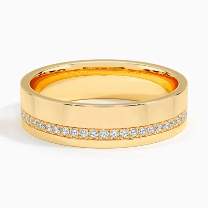 Austin Diamond 5.5mm Wedding Ring (1/5 ct. tw.) in 14K Yellow Gold