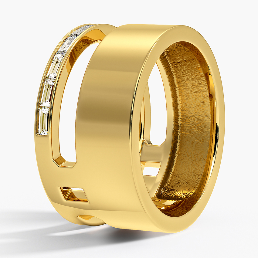 Abierta Diamond Ring in 14K Yellow Gold - Image 3