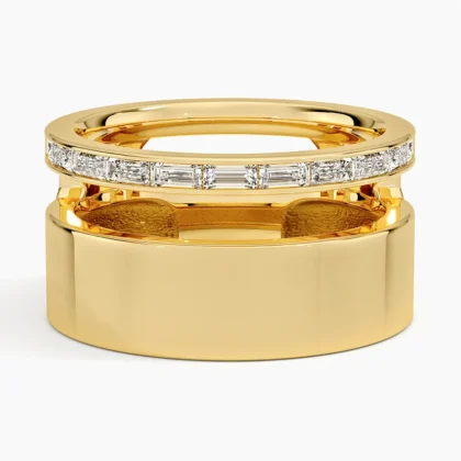 Abierta Diamond Ring in 14K Yellow Gold