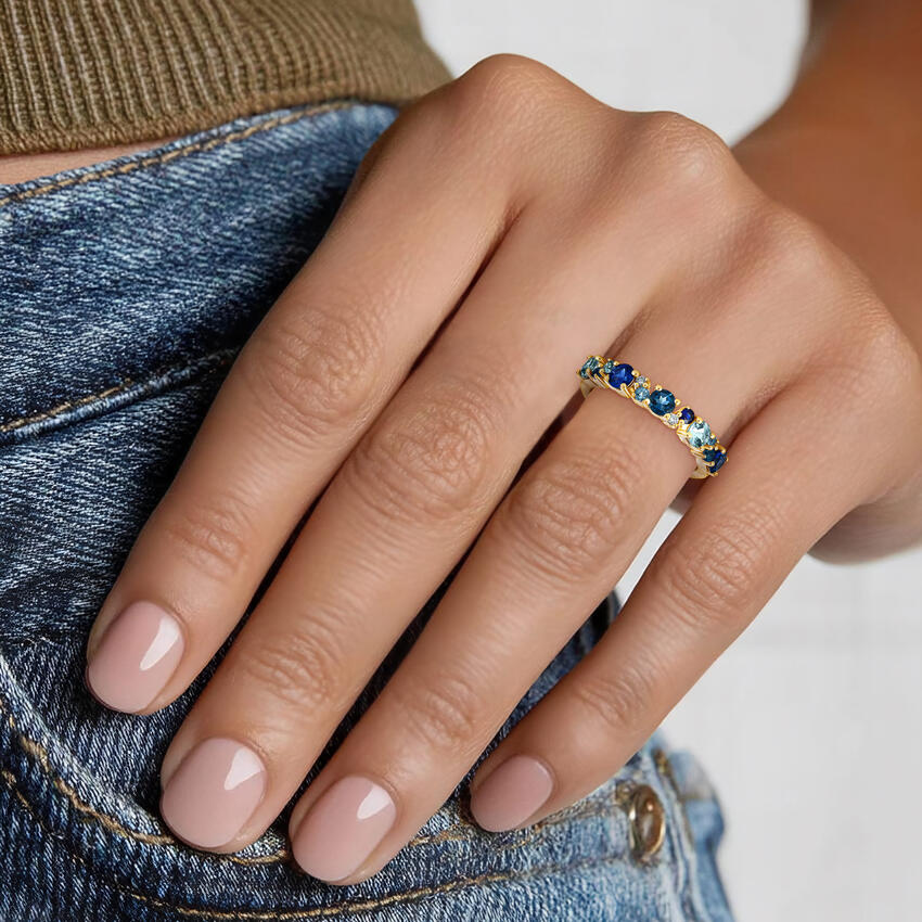 Luxe Marina Ring in 14K Yellow Gold - Image 5