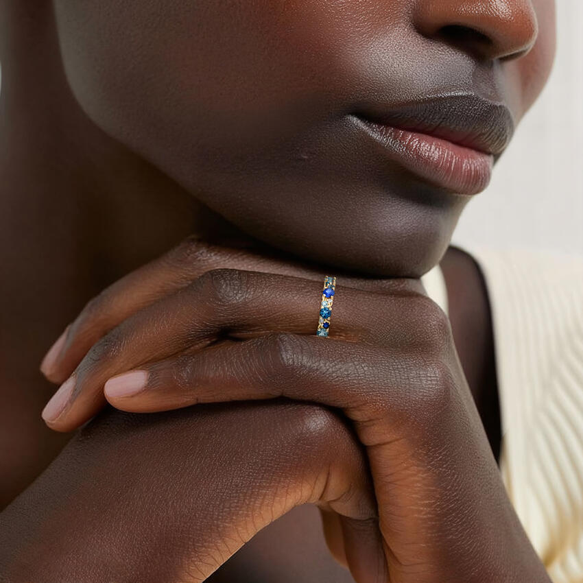 Luxe Marina Ring in 14K Yellow Gold - Image 4