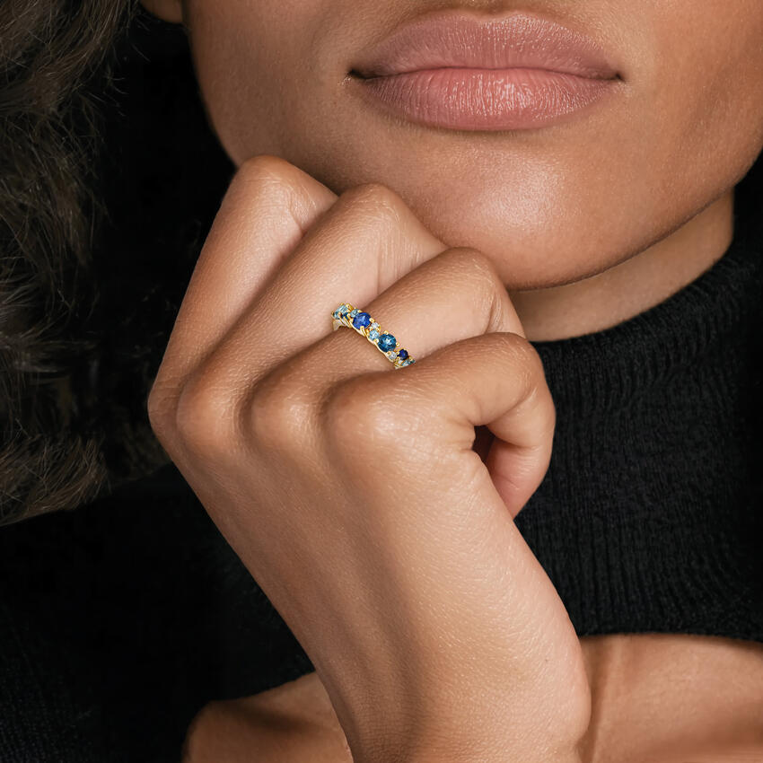 Luxe Marina Ring in 14K Yellow Gold - Image 3