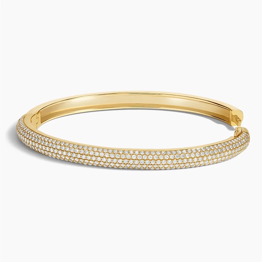 Diamond Tube Bangle Bracelet (2 3/8 ct. tw.) in 14K Yellow Gold - Image 3