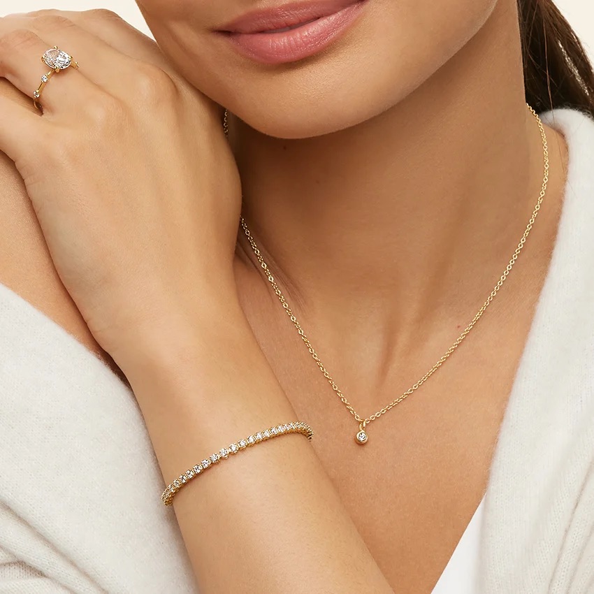 6.5 in. Diamond Tennis Bracelet (3 ct. tw.) in 18K Yellow Gold - Image 4
