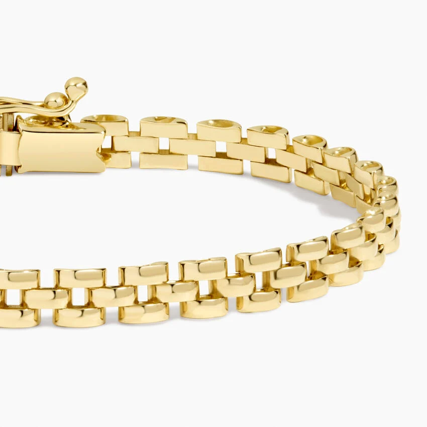 Jesse 6.5 in. Panther Link Chain Bracelet in 14K Yellow Gold - Image 4