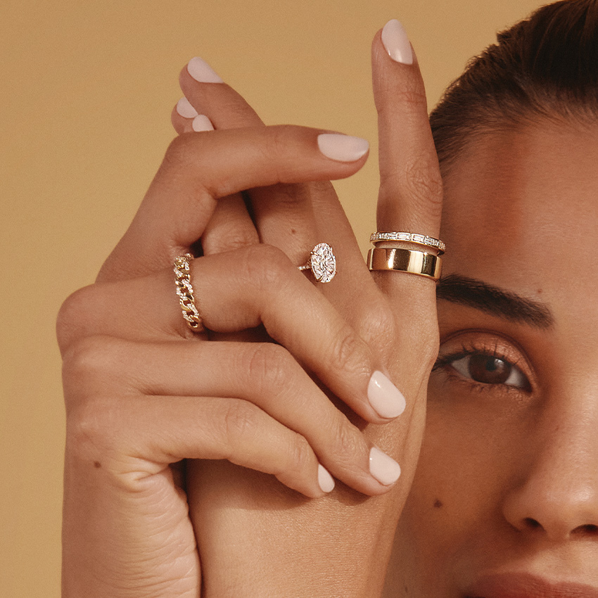 Abierta Diamond Ring in 14K Yellow Gold - Image 4
