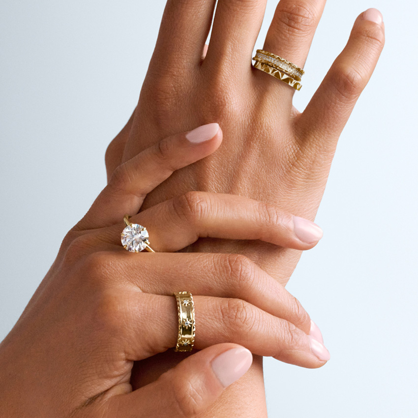 Sol Diamond Ring (1/2 ct. tw.) in 14K Yellow Gold - Image 3