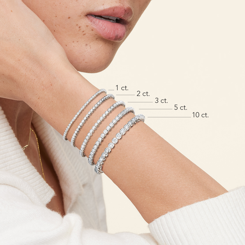 6.5 in. Diamond Tennis Bracelet (3 ct. tw.) in 18K Yellow Gold - Image 5