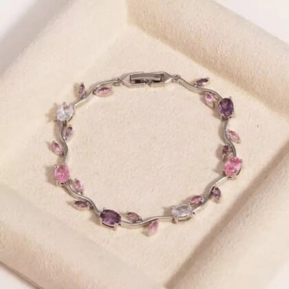 Tulip Crystal Vine Bracelet - Multi Color Tulip Crystal Vine Bracelet