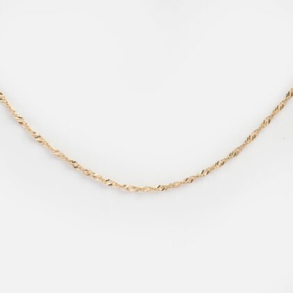 Solid Twisted Chain Necklace