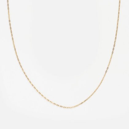 Solid Delicate Paperclip Chain