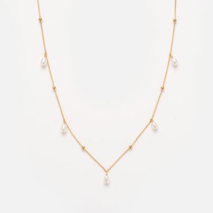 Solid Pearl Droplet Necklace